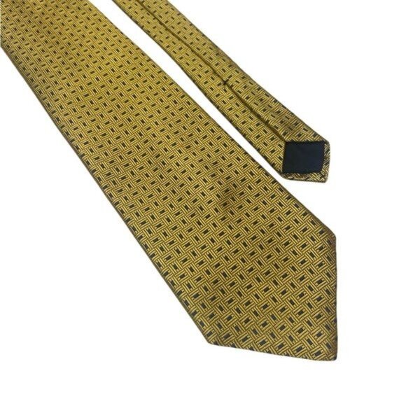 Brooks Brothers Pure Silk Tie Quiet Luxury Old Money Gold Yellow Handmad… - Picture 2 of 6